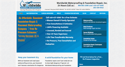 Desktop Screenshot of basementwaterproofingworldwide.com